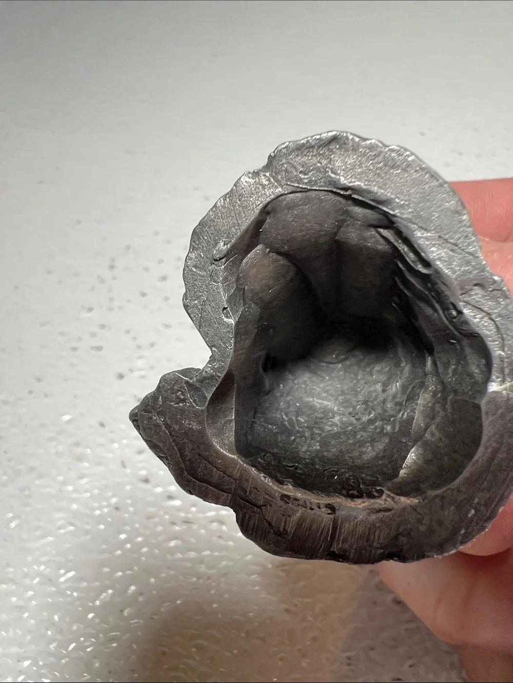 Handcrafted Pewter Grifftin Sculpture with 4 Iridescent Crystal Accent Rare